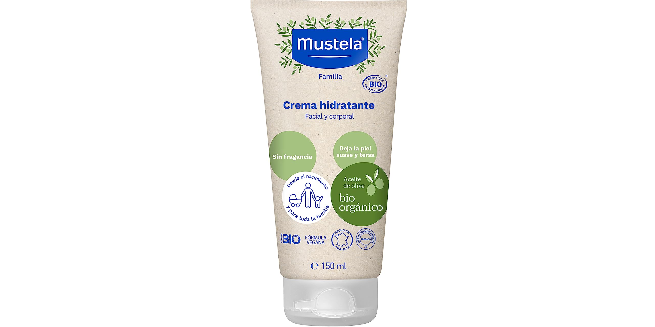 Mustela Bio Organic Moisturizing Cream Face and Body 150ml