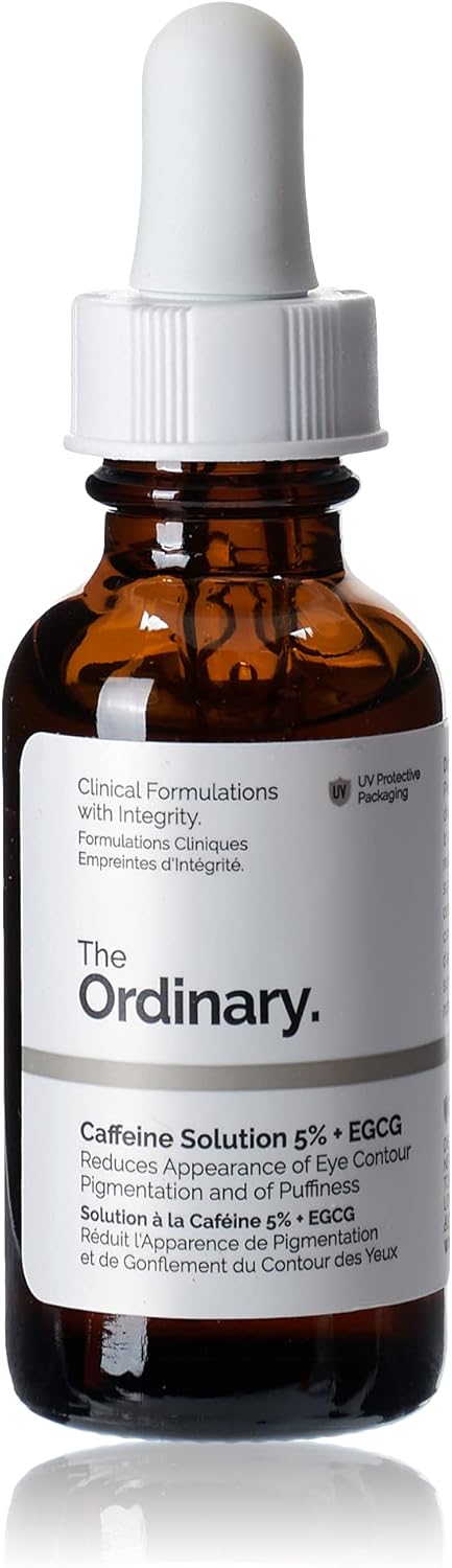 The Ordinary Caffeine Solution 5% + EGCG Serum 30ml - Eye & Face Serum for Dark Circles & Puffiness
