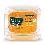 Vatika Naturals Menz Extreme Hold Hair Gel 250ml - 24H Strong Hold, No Alcohol