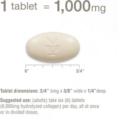 Youtheory Advanced Collagen - 6,000 mg Collagen - with Vitamin C - for Hair, Skin & Nails* - Collagen Supplements for Women and Men - 160 Tablets