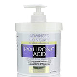 Advanced Clinicals Hyaluronic Acid Anti-Aging Cream: Hydrate & Plump Your Skin