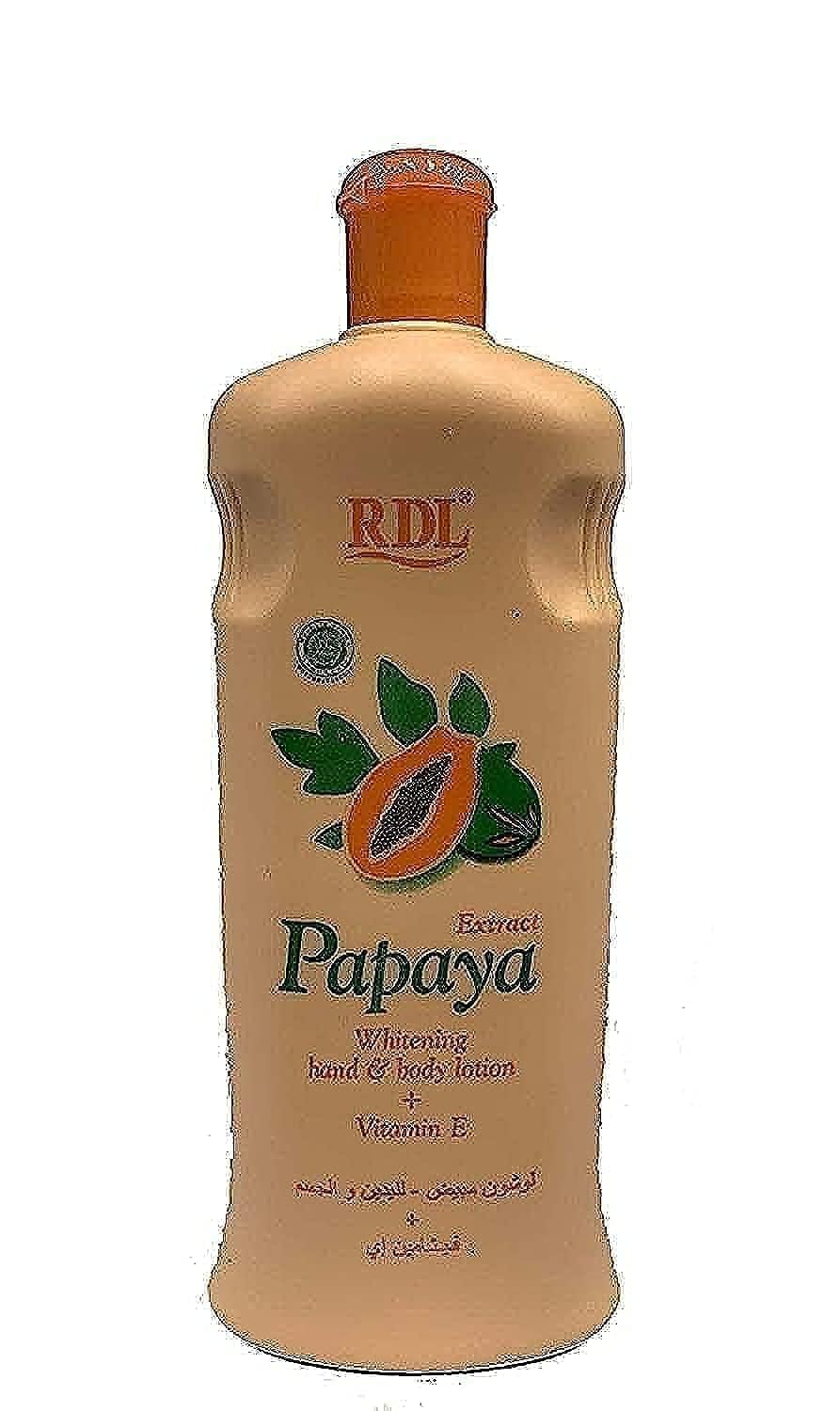 RDL Papaya Extract Whitening Hand & Body Lotion + Vitamin E 600ml