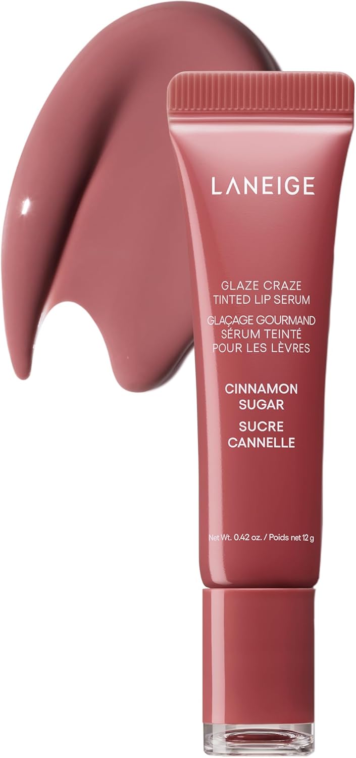 LANEIGE Glaze Craze Tinted Lip Serum - Cinnamon Sugar: Plumping & Hydrating