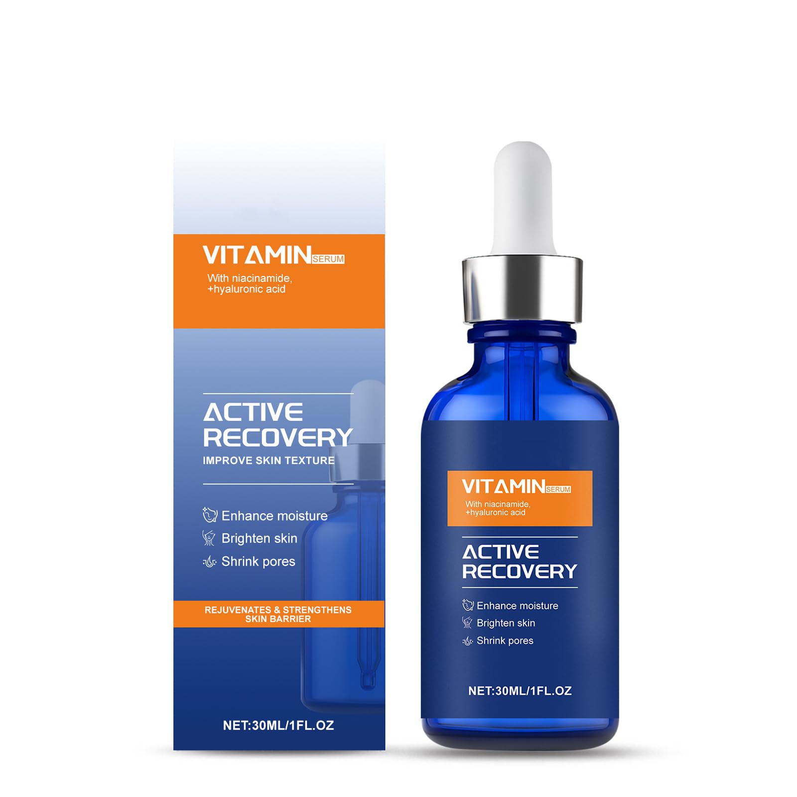 Vit C Serum for Face 20% with Hyaluronic Acid & Niacinamide - Anti-Aging & Brightening