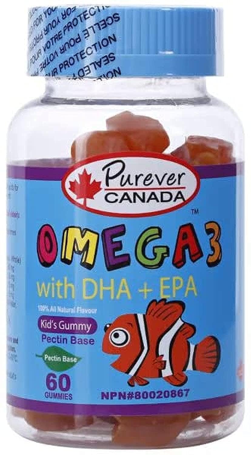 Herbaland Purever Kid's Gummy Omega 3 - Delicious Heart & Brain Support