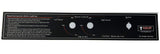 Modernhome MHP Gas Grill Control Panel - Black Label (20.75" x 3.125")