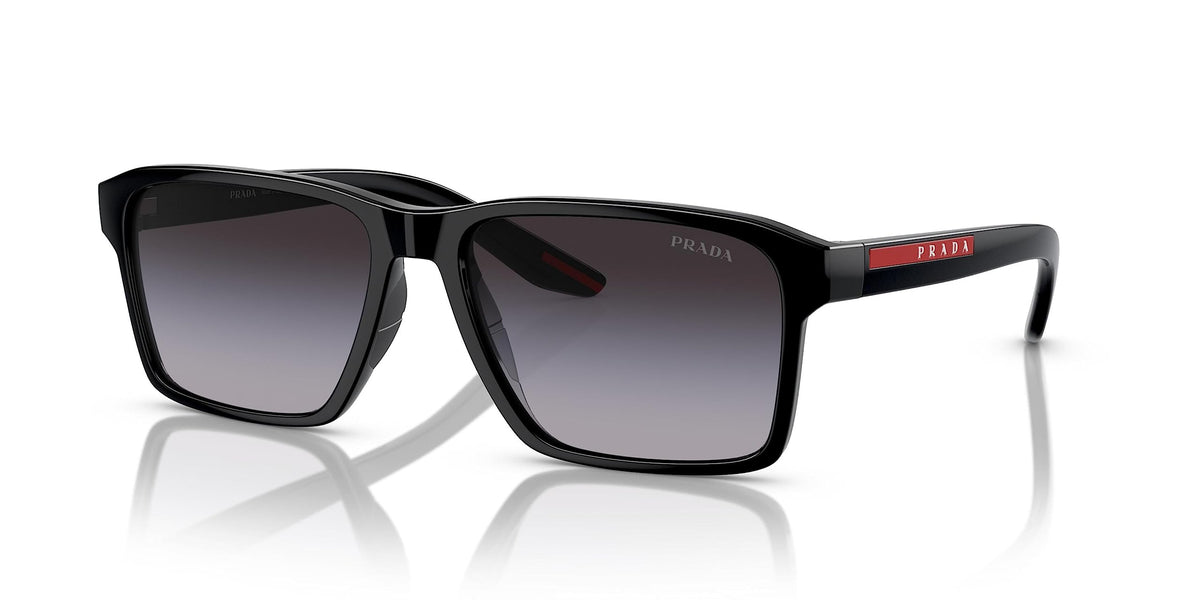 Prada Linea Rossa Men's Sunglasses - Black (58-17-145 mm)