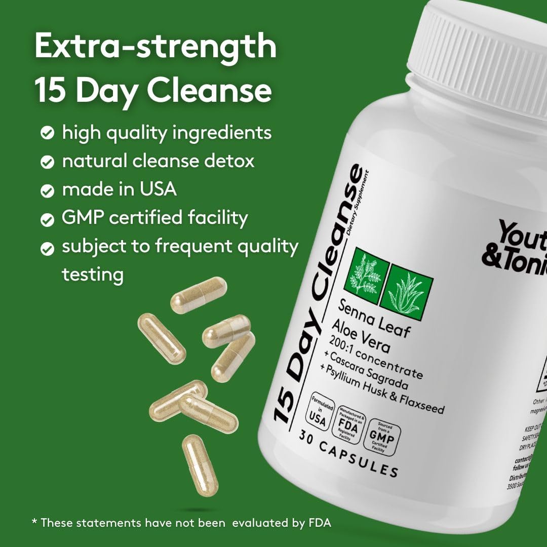 GenericName_ مُطهر للcolon وdetox، 30 حبة، 15 يوم.