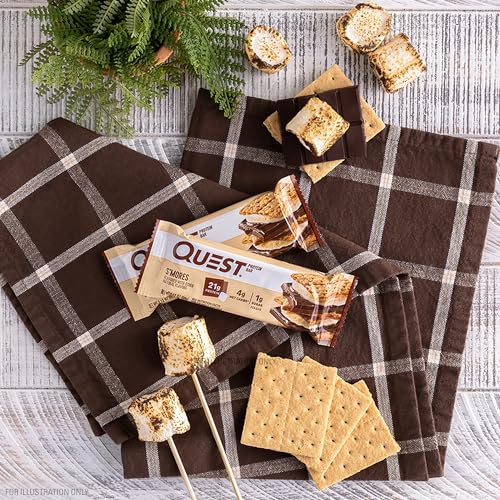 Quest Nutrition S'Mores Protein Bar - High Protein, Keto Friendly