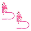 Flamingo Pink Stork غطاء سيليكون لـ Stanley Cup - قطعتين
