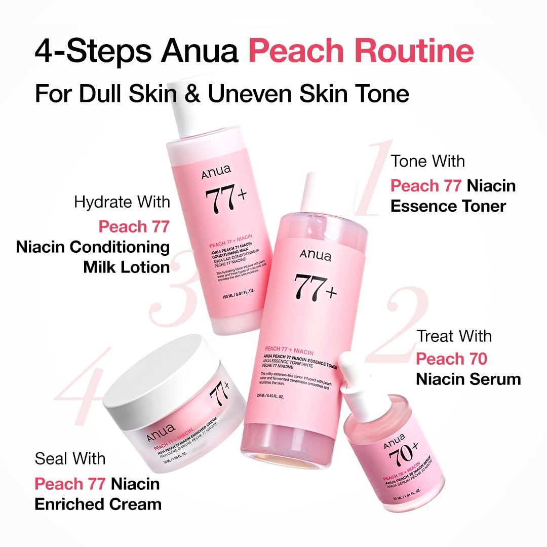 Anua, Peach 70% Niacin Serum, 1.01 fl oz (30 ml)
