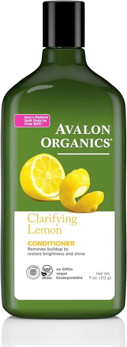Avalon Organics Clarifying Lemon Conditioner 11 oz - For Shiny, Fresh Hair