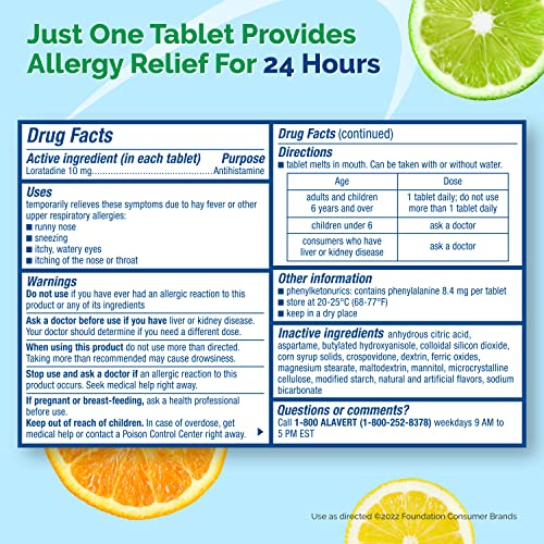 Alavert 24 Hour Allergy Relief - Citrus Burst Orally Disintegrating Tablets
