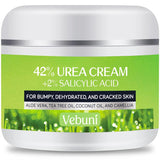 Urea Cream 42% Foot Cream with Salicylic Acid - Callus Remover for Feet, Knees & Elbows - Intensive Moisturizer & Exfoliator - 4 Oz