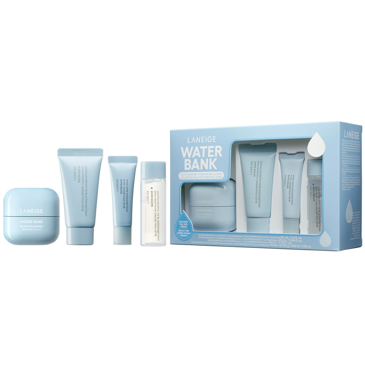 LANEIGE Water Bank Blue Hyaluronic Hydration Set - Intense Moisture for Skin