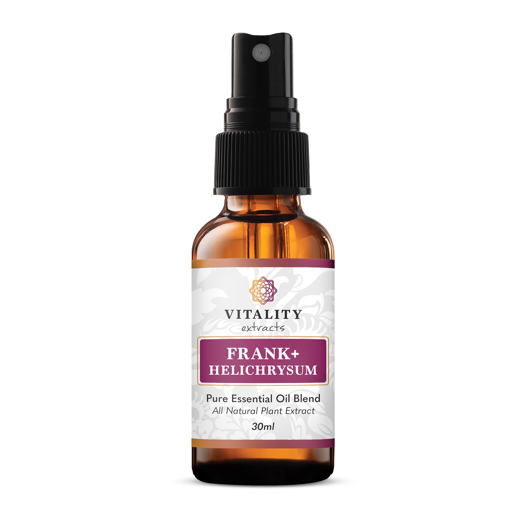 Vitality Extracts Frank+ Helichrysum Essential Oil Blend - 30ml Spray for Soft Skin & Soreness Relief