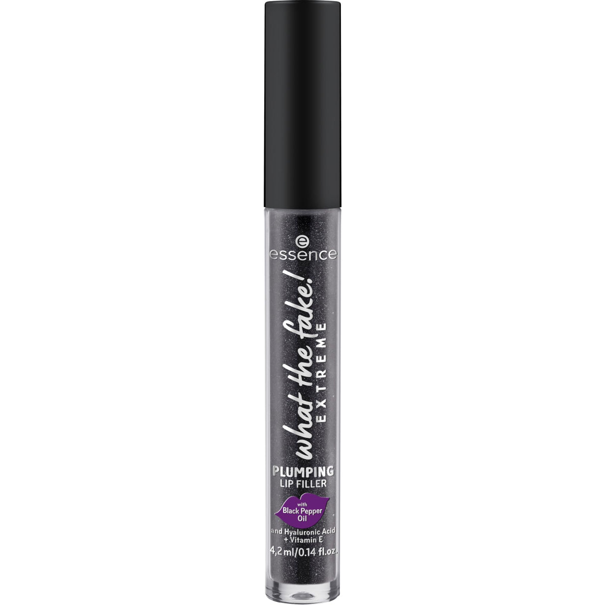 Essence What The Fake Extreme Plumping Lip Filler - Pepper Me Up | Instant Tingling Berry Gloss with Hyaluronic Acid & Black Pepper Oil | 4.2 ml