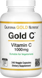 California Gold Nutrition, Gold C, فيتامين C بدرجة USP، 1000 مجم، 240 كبسولة نباتية