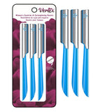 Vertex Facial Razor Hair Removal - Dermaplaning Tool Peach Fuzz Remover for Women (Blue)