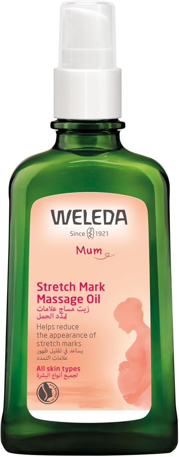 Weleda Stretch Mark Massage Oil - 100ml - Prevent & Reduce Stretch Marks Naturally