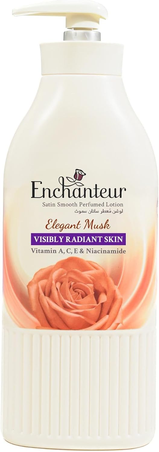 Enchanteur Satin Smooth Elegant Musk Lotion - Silky Soft & Hydrating