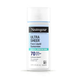 Neutrogena Ultra Sheer Mineral Face Liquid Sunscreen SPF 70 - Broad Spectrum, Oxybenzone-Free, Vegan, 1.4 fl oz