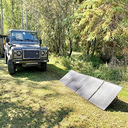 LensunSolar 200W Foldable Solar Panel with Leg Support - Goal Zero Compatible