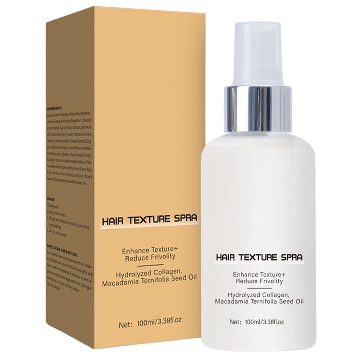 Hair Texture Spray 100ml – Nourishing Frizz Control Smoothing Spray for Women & Girls