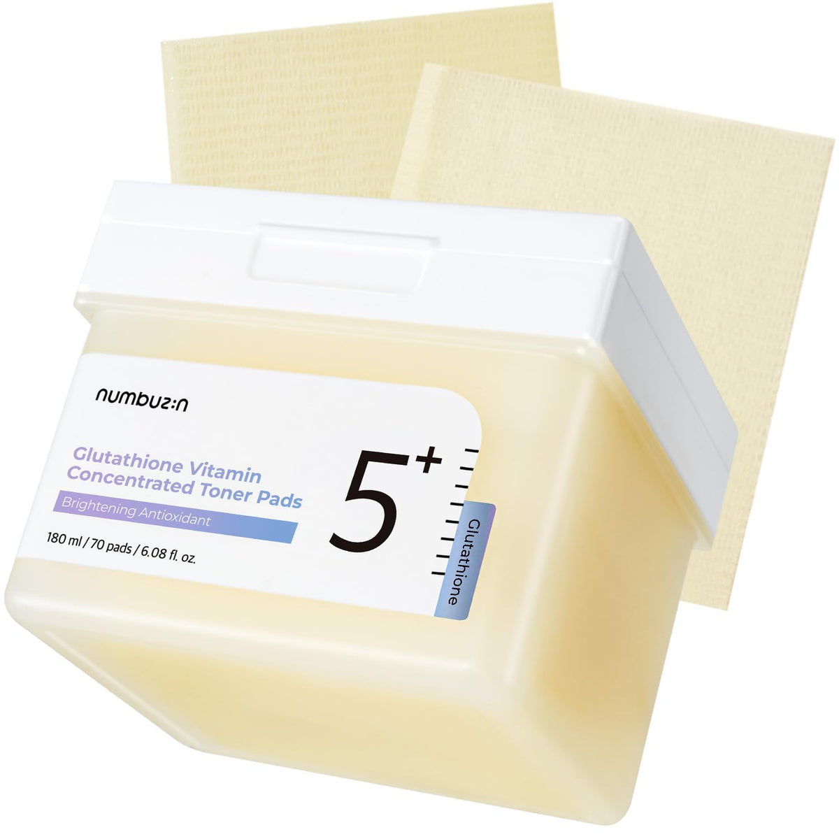 numbuzin No.5 Vitamin-Niacinamide Concentrated Pad – Exfoliating & Brightening Treatment Pads for Clear, Even Skin