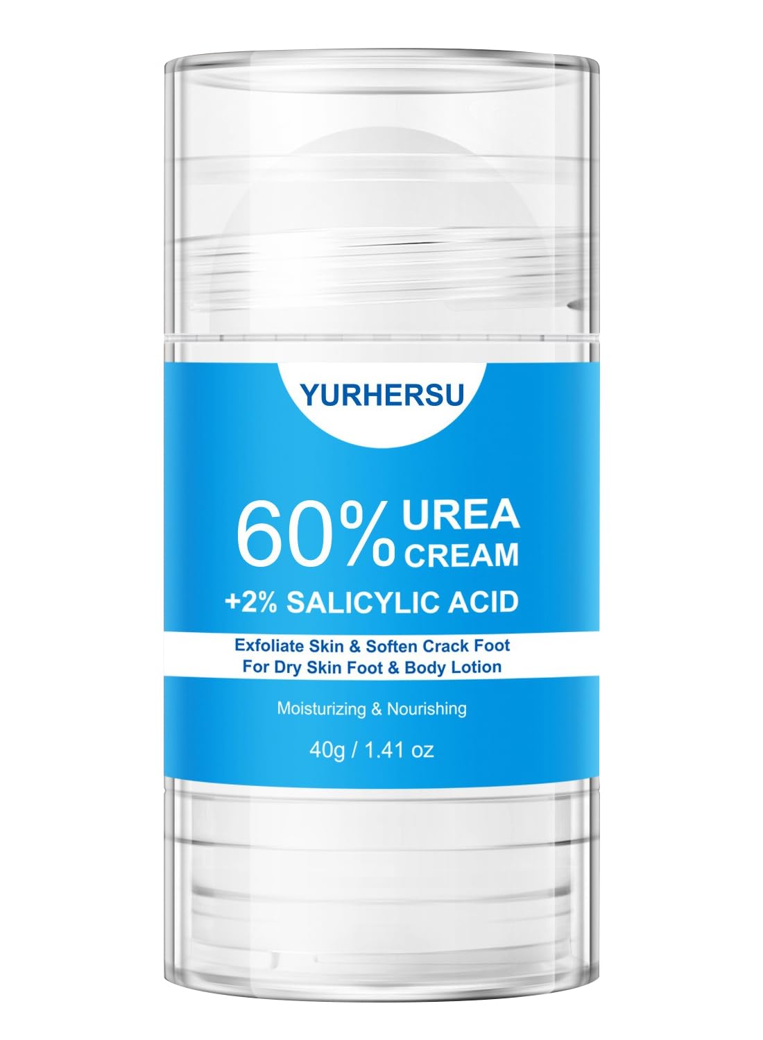 60% Urea & 2% Salicylic Acid Foot Cream – Intensive Moisturizer for Cracked Heels & Rough Skin (40g)