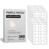 360-Pack Hydrocolloid Pimple Patches - Invisible & Waterproof Acne Spot Treatment Covers