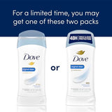 Dove Invisible Solid Antiperspirant Deodorant Stick for Women - Original Clean, 2.6 oz, 2 Count