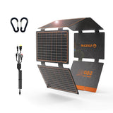 60W Foldable IP67 Solar Panel with Multiple USB Outputs for Camping