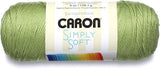 "Caron Simply Soft Pistachio Yarn (3-Pack) - Worsted Weight Acrylic Yarn for Knitting, Crochet & Crafts"