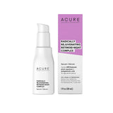 Acure Radically Rejuvenating Retinoid Overnight Complex - Vegan Anti-Aging Serum with Polyglutamic Acid & Plant Squalane - 100% Vegan - 30ml