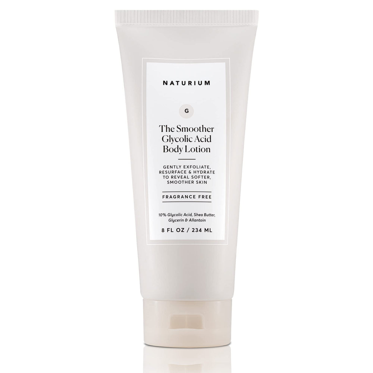 Naturium Smoother Glycolic Acid Body Lotion - Resurfacing & Exfoliating Treatment with 10% Glycolic, 8 oz