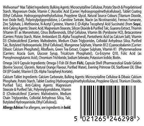 Vitabiotics WellWoman Max Women's Multivitamin - Omega 3, 6, 9 & Calcium D - 84 Count