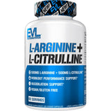 EVLution Nutrition L-Arginine + L-Citrulline - Nitric Oxide & Endurance Support, 60 Servings