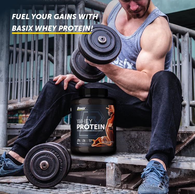 Basix Muscle Whey Protein - Salted Caramel (5 LB)