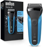 Braun Series 3 310S Electric Shaver, Wet & Dry, Blue