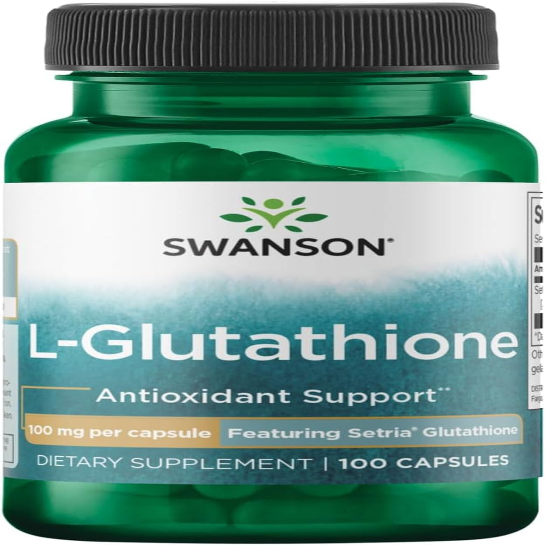 Swanson Premium Brand Amino Acid L-Glutathione 100 Milligrams 100 Capsules