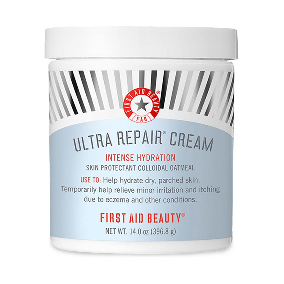 First Aid Beauty Ultra Repair Cream - Intense Hydration Colloidal Oatmeal, Miracle Skin Barrier Protection, 14 oz