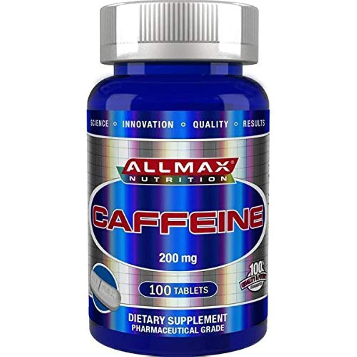 ALLMAX Nutrition 100% Pure Caffeine Tablets, 200mg Energy & Focus Supplement (100 Tabs)