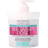 Advanced Clinicals Anti-Aging Rescue Cream - Bulgarian Rose (16 oz)