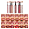 12 Colors Matte Velvet Lip Liner Set - Long Lasting Waterproof Lipstick Pencil