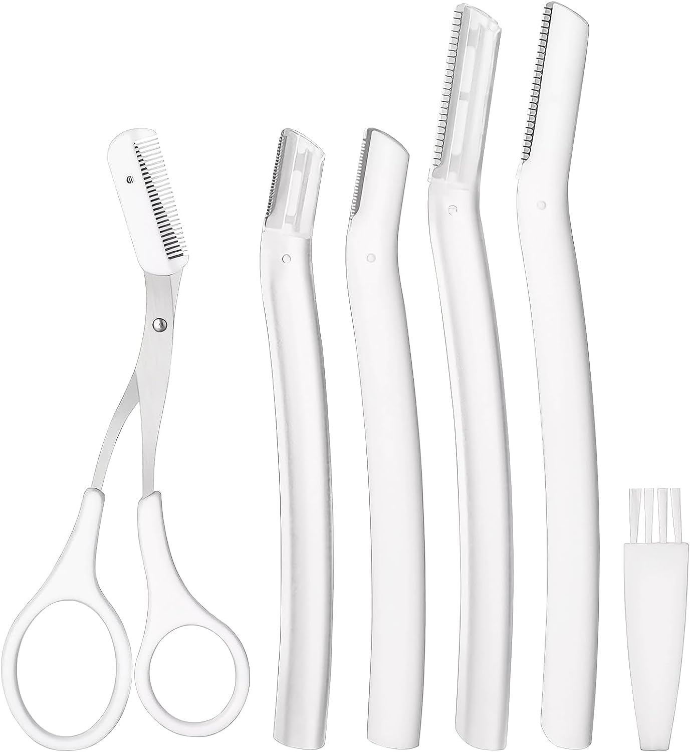 5Pcs Eyebrow Razor Set - Dermaplaning & Face Grooming Kit for Women