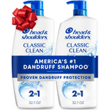 Head & Shoulders 2-in-1 Classic Clean Anti-Dandruff Shampoo & Conditioner - Twin Pack, 32.1 Fl Oz