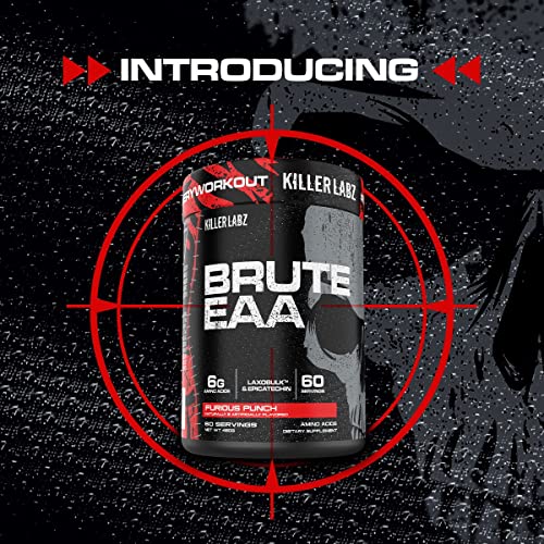 KILLER LABZ Brute EAA with Laxobulk & Epicatechin - 60 Servings (Rest in Peach)