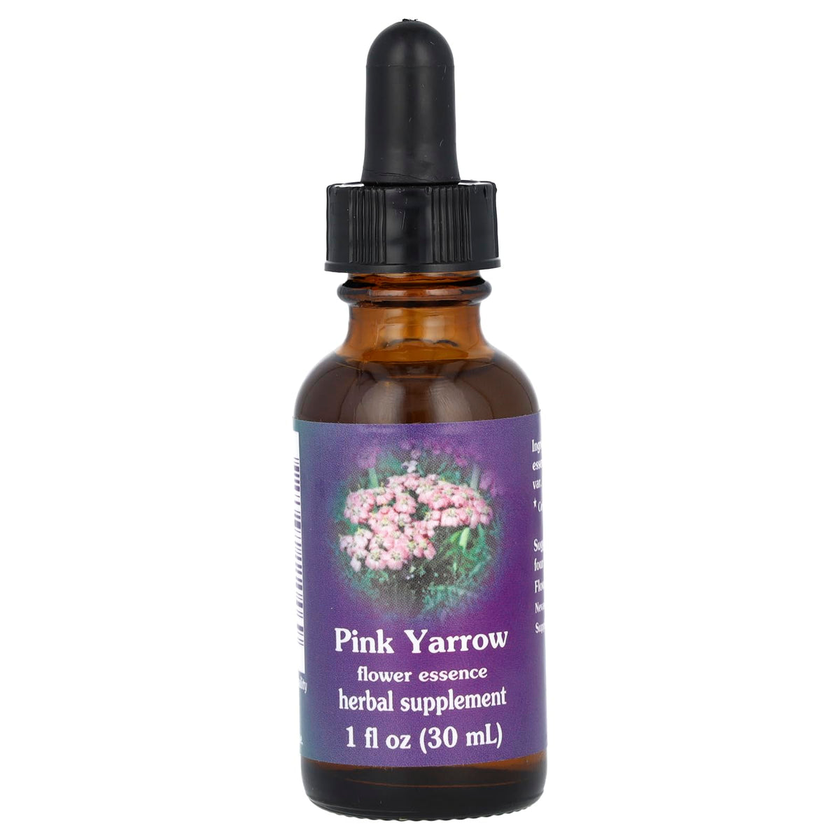 Pink Yarrow Flower Essence Dropper - Emotional Protection & Boundary Support, 1 oz