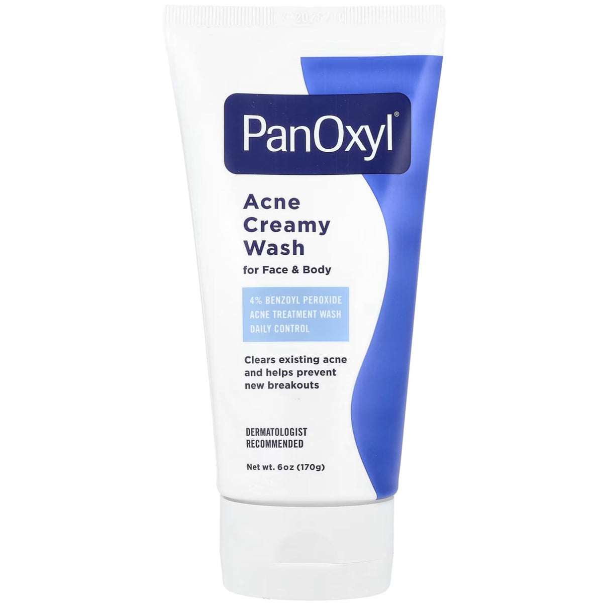 PanOxyl 4 Acne Creamy Wash - 4% Benzoyl Peroxide, 6 oz (Pack of 3) | Gentle Acne Cleanser